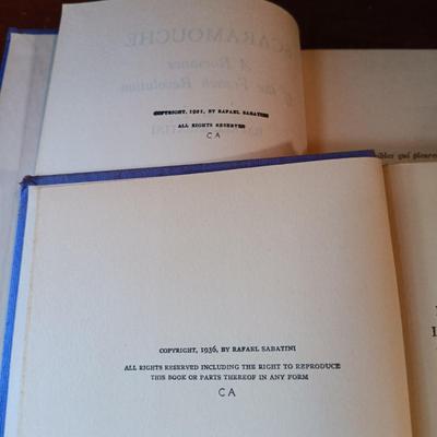 LOT 12: Set of (6) Rafael Sabatini Novels 1921 - 1936