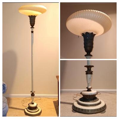 LOT 50: Torchiere Classical Style Floor Lamp