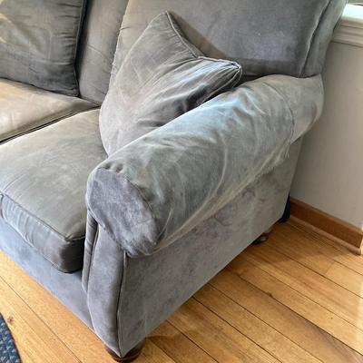 LOT 61: Sofa and Love Seat Set by S&S Manufacturers