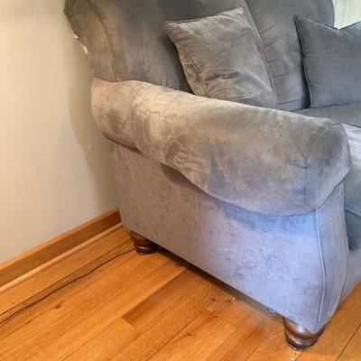 LOT 61: Sofa and Love Seat Set by S&S Manufacturers