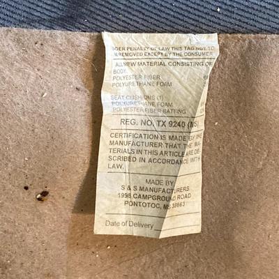 LOT 61: Sofa and Love Seat Set by S&S Manufacturers