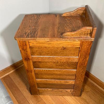 LOT 63: Vintage Wooden 4-Drawer Accent Table