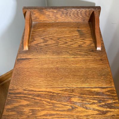 LOT 63: Vintage Wooden 4-Drawer Accent Table