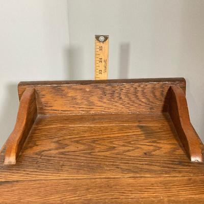 LOT 63: Vintage Wooden 4-Drawer Accent Table