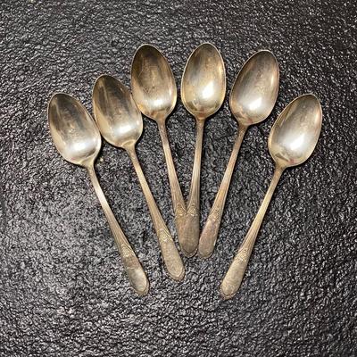 LOT 65: Homes & Edwards Inlaid and Wm Rogers Silver Plated Flatware Sets with Wood Storage Box