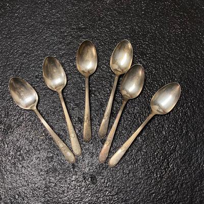 LOT 65: Homes & Edwards Inlaid and Wm Rogers Silver Plated Flatware Sets with Wood Storage Box