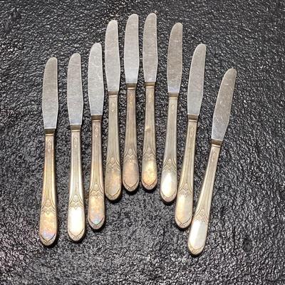 LOT 65: Homes & Edwards Inlaid and Wm Rogers Silver Plated Flatware Sets with Wood Storage Box