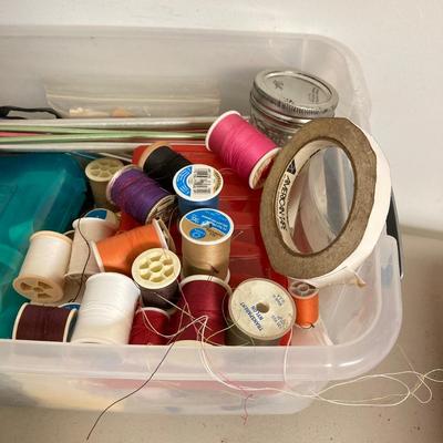 LOT 72: Collection of Sewing Notions / Crafting Tools and Supplies