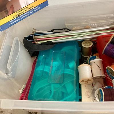 LOT 72: Collection of Sewing Notions / Crafting Tools and Supplies