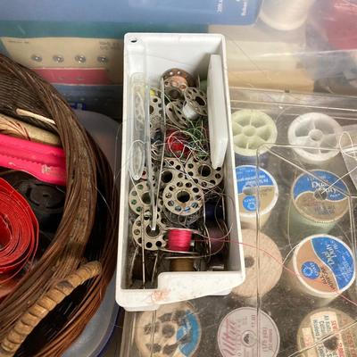 LOT 72: Collection of Sewing Notions / Crafting Tools and Supplies