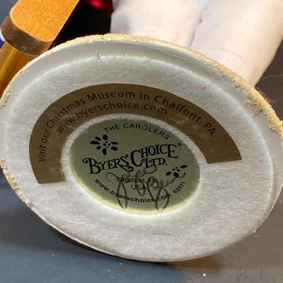 LOT 75: Byers' Choice Ltd. The Carolers Signed by Joyce Byers - Lewes, Delaware Beach Figurine