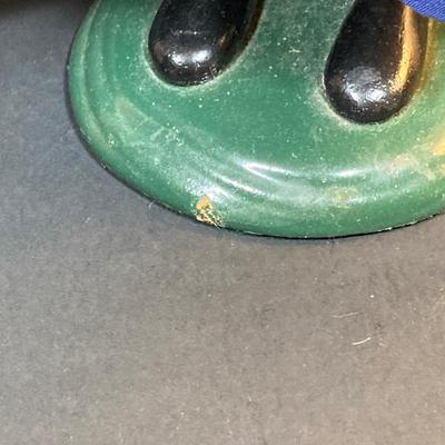 LOT 78: Byers' Choice Ltd. The Carolers Signed by Joyce Byers - Amish Man Holding Turkey, Amish Woman Holding Basket with Hen and Box