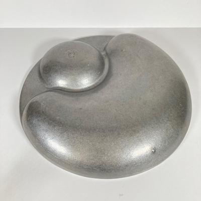 LOT 81: Vintage Serving Collection - Wilton Pewter Bowl, 800 Silver Tongs, Kopparsmedjan Copper Miniature Mugs, Silver Plated Salt and...