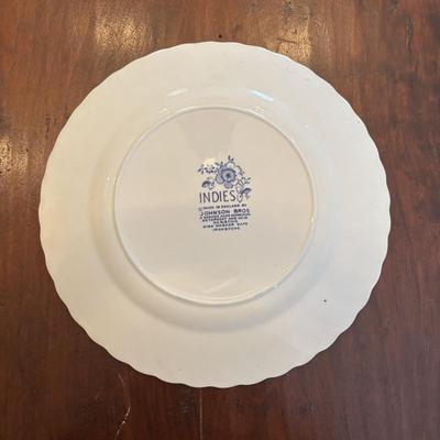 LOT 85: The Spode Blue Room Collectors Plates along with a Johnson Bros "Indies" Ironstone Plate