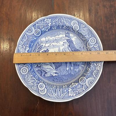 LOT 85: The Spode Blue Room Collectors Plates along with a Johnson Bros "Indies" Ironstone Plate
