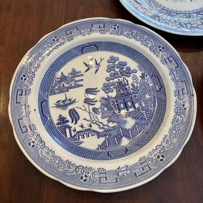 LOT 85: The Spode Blue Room Collectors Plates along with a Johnson Bros "Indies" Ironstone Plate