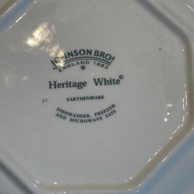 LOT 88: Johnson Brothers Heritage White China Collection
