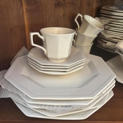 LOT 88: Johnson Brothers Heritage White China Collection