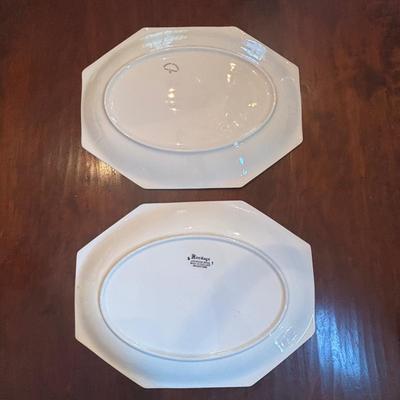 LOT 89: Johnson Brothers Heritage White China Serving Collection: Covered Serving Bowls, Gravy Boat w/Plate, Platters & Soup Tureen