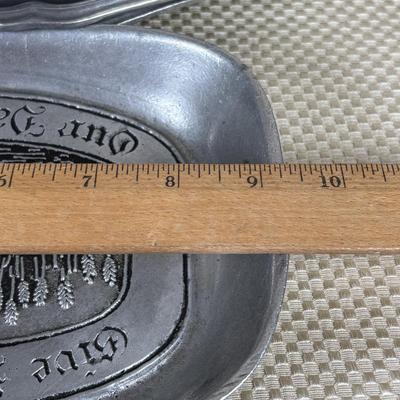 LOT 91: William-Columbia PA Pewter Plates, Bowls & Bread Plate