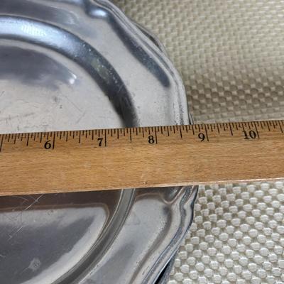 LOT 91: William-Columbia PA Pewter Plates, Bowls & Bread Plate