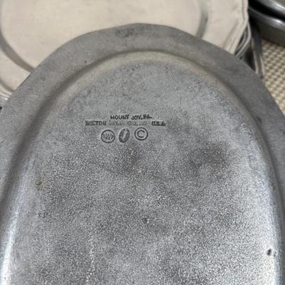 LOT 91: William-Columbia PA Pewter Plates, Bowls & Bread Plate