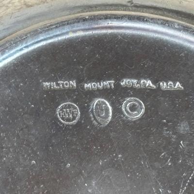 LOT 92: Empire Pewter Weighted Candle Sticks, Wilton Armetale Plough Tavern Soup Tureen w/Lid & Ladle. Wilton Armetale Pewter Serving...