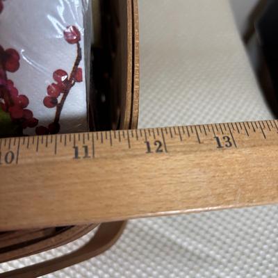 LOT 93: Longaberger Pie Basket, Cuisinart 14" Oval Baker Dish, Waffle Cone Ice Cream Bowls w/Spoons, William & Sonoma Cookies...