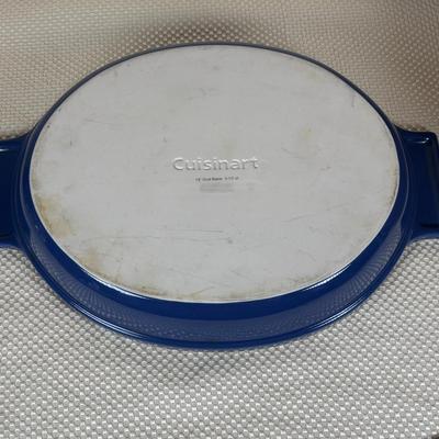 LOT 93: Longaberger Pie Basket, Cuisinart 14" Oval Baker Dish, Waffle Cone Ice Cream Bowls w/Spoons, William & Sonoma Cookies...