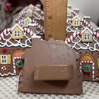 LOT 97: Vintage Hull Pottery Gingerbread Man Serving Plate, Crystal Punch Bowl Filled w/Cookie Cutters, Gingerbread Napkin Rings & More