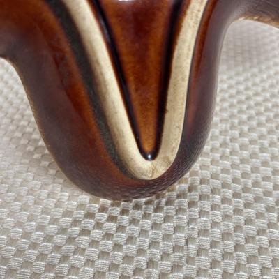 LOT 97: Vintage Hull Pottery Gingerbread Man Serving Plate, Crystal Punch Bowl Filled w/Cookie Cutters, Gingerbread Napkin Rings & More