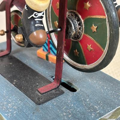 LOT 98: Longaberger Holiday Basket, Princess House Embossed Trio of Star Plates Snowman on Bicycle Music Box, It's a Wonderful Life...