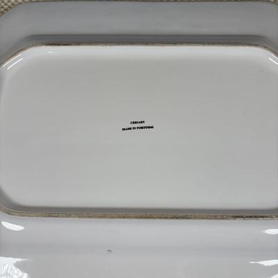 LOT 99: Serving Platter, Cake Stand: California Pantry, Pier One, Chantel, Ceriart etc..