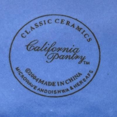 LOT 99: Serving Platter, Cake Stand: California Pantry, Pier One, Chantel, Ceriart etc..