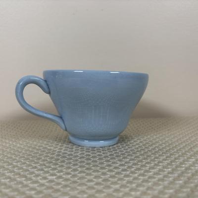 LOT 101: Vintage Stangl Pottery "White Dogwood" Pedestal Bowl & More along with Wedgewood Saucer, Goodes English Lavendar...