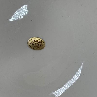 LOT 101: Vintage Stangl Pottery "White Dogwood" Pedestal Bowl & More along with Wedgewood Saucer, Goodes English Lavendar...
