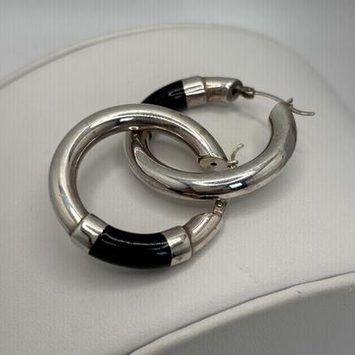 LOT 103: Sterling Silver 18" Necklace w/Cross Pendant & Onyx Stones, Sterling Silver 18" Necklace w/Marcasite Heart Pendant...