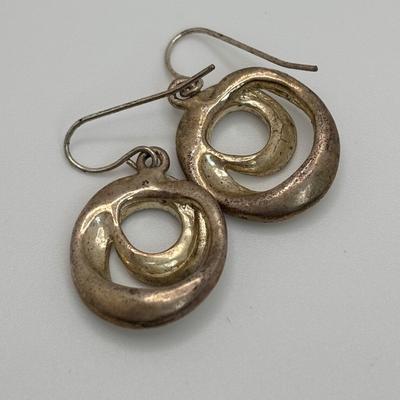 LOT 104: Beaded Necklace Collection Featuring an Art Glass Pendant along with 2 Pair of Dangle Earrings