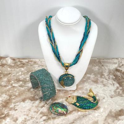 LOT 113: Beautiful Fashion Jewelry Collection - Colorful / Bejeweled and More