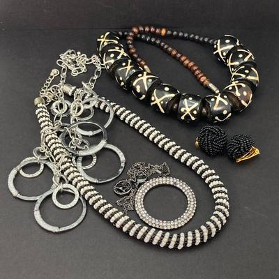 LOT 114: Collection of Fashion Necklaces - Trifari and More