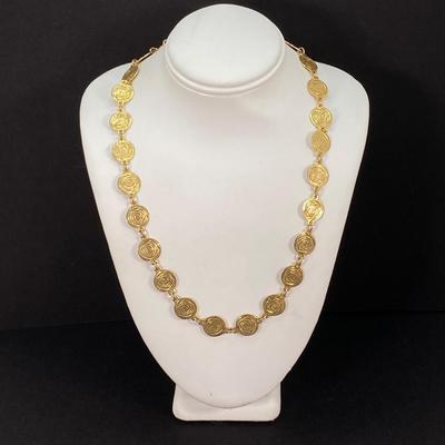 LOT 117: All That Glitters - Tagged Gold Tone Necklace Collection