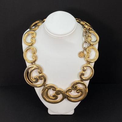 LOT 117: All That Glitters - Tagged Gold Tone Necklace Collection