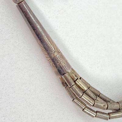 LOT 120: Sterling Silver Jewelry Collection - Necklace and Earrings