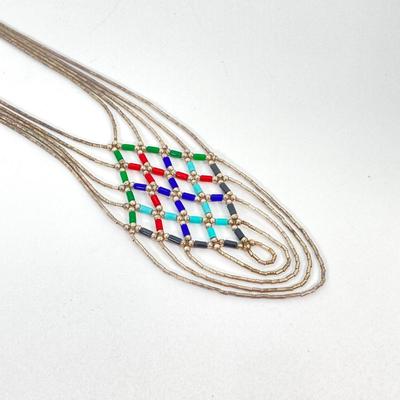 LOT 120: Sterling Silver Jewelry Collection - Necklace and Earrings