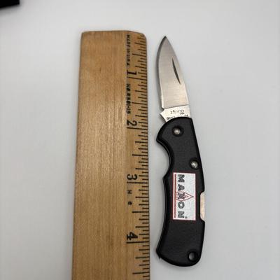 LOT 128: Zippo Maxon Pocket Knife, German Beer Stein and Fishing Coffee Mug