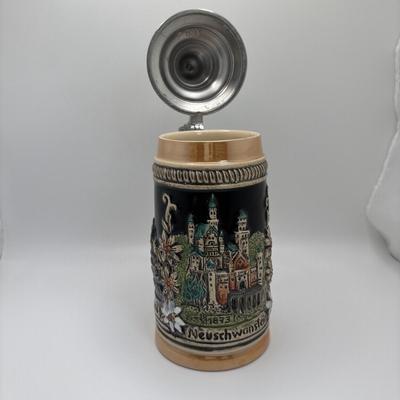 LOT 128: Zippo Maxon Pocket Knife, German Beer Stein and Fishing Coffee Mug