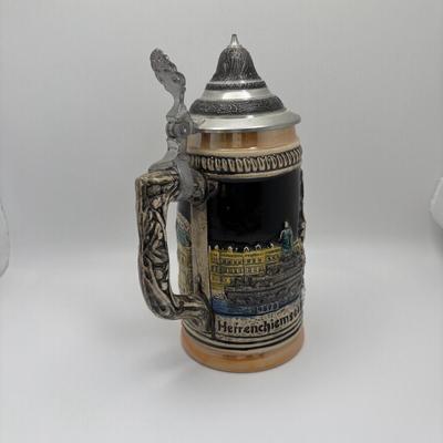 LOT 128: Zippo Maxon Pocket Knife, German Beer Stein and Fishing Coffee Mug