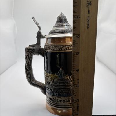 LOT 128: Zippo Maxon Pocket Knife, German Beer Stein and Fishing Coffee Mug
