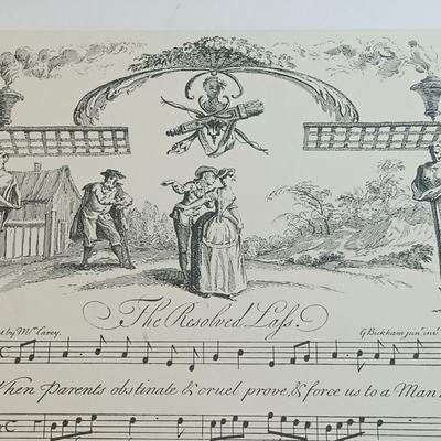 LOT 129: Set of (6) Framed Sheet Music Reproductions