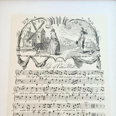 LOT 129: Set of (6) Framed Sheet Music Reproductions